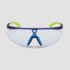 아디다스 선글라스 매트 블루 - 블루 미러 변색 SP0015 91X 골프 낚시 자전거 스포츠