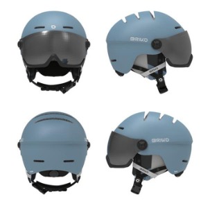 2324 브리코 스키 헬멧 TEIDE VISOR/ MT LYNCH BLU-SLV SAND